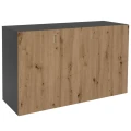 Szafka pod Akwarium Proste Elitte 160x60x90 Grafit-Dąb Artisan