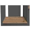 Szafka pod Akwarium Proste Elitte 160x60x90 Grafit-Dąb Artisan