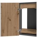 Szafka pod Akwarium Proste Elitte 160x60x90 Grafit-Dąb Artisan