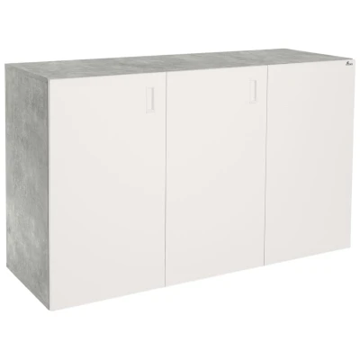 Szafka pod Akwarium Proste Elitte 160x60x90 Beton-Biały
