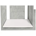 Szafka pod Akwarium Proste Elitte 160x60x90 Beton-Biały