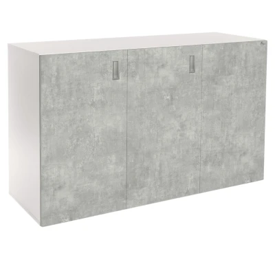 Szafka pod Akwarium Proste Elitte 160x60x90 Biały-Beton