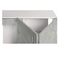 Szafka pod Akwarium Proste Elitte 160x60x90 Biały-Beton