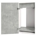 Szafka pod Akwarium Proste Elitte 160x60x90 Biały-Beton