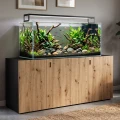 Szafka pod Akwarium Proste Elitte 200x60x90 Czarny-Dąb Artisan