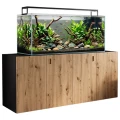 Szafka pod Akwarium Proste Elitte 200x60x90 Czarny-Dąb Artisan