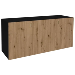 Szafka pod Akwarium Proste Elitte 200x60x90 Czarny-Dąb Artisan