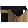 Szafka pod Akwarium Proste Elitte 200x60x90 Czarny-Dąb Artisan