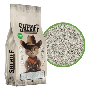 Sheriff Żwirek Bentonitowy Dla Kota Compact SUPER Zbrylający Aloe Vera Aloes 20l