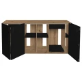 Szafka pod Akwarium Proste Elitte 200x60x90 Dąb Artisan-Czarny