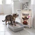 Sheriff Żwirek Bentonitowy Dla Kota Compact SUPER Zbrylający Baby Powder Pudrowy 20l