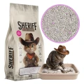 Sheriff Żwirek Bentonitowy Dla Kota Compact SUPER Zbrylający Baby Powder Pudrowy 20l