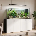 Szafka pod Akwarium Proste Elitte 200x60x90 Czarny-Biały