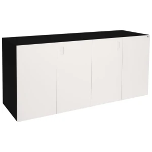 Szafka pod Akwarium Proste Elitte 200x60x90 Czarny-Biały