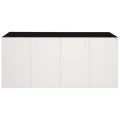 Szafka pod Akwarium Proste Elitte 200x60x90 Czarny-Biały