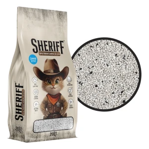 Sheriff Żwirek Bentonitowy Dla Kota Compact SUPER Zbrylający Carbon Węgiel Aktywny 20l