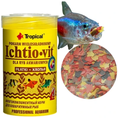 TROPICAL ICHTIO-VIT 1000ml - Pokarm W Płatkach Dla Ryb