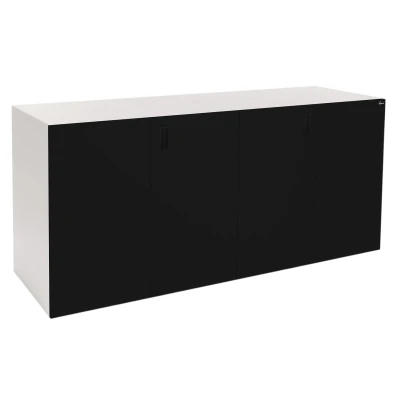 Szafka pod Akwarium Proste Elitte 200x60x90 Biały-Czarny