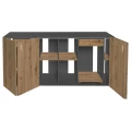 Szafka pod Akwarium Proste Elitte 200x60x90 Grafit-Dąb Artisan
