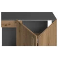 Szafka pod Akwarium Proste Elitte 200x60x90 Grafit-Dąb Artisan