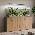 Szafka pod Akwarium Proste Elitte 200x60x90 Grafit-Dąb Artisan
