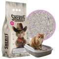 Sheriff Żwirek Bentonitowy Dla Kota Compact SUPER Zbrylający Baby Powder Pudrowy 5l