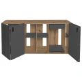 Szafka pod Akwarium Proste Elitte 200x60x90 Dąb Artisan-Grafit