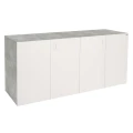 Szafka pod Akwarium Proste Elitte 200x60x90 Beton-Biały