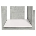 Szafka pod Akwarium Proste Elitte 200x60x90 Beton-Biały