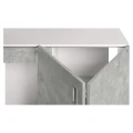 Szafka pod Akwarium Proste Elitte 200x60x90 Biały-Beton