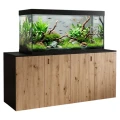 Szafka pod Akwarium Proste Elitte 200x80x90 Czarny-Dąb Artisan