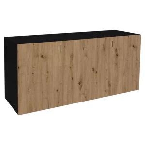 Szafka pod Akwarium Proste Elitte 200x80x90 Czarny-Dąb Artisan