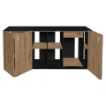 Szafka pod Akwarium Proste Elitte 200x80x90 Czarny-Dąb Artisan