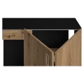 Szafka pod Akwarium Proste Elitte 200x80x90 Czarny-Dąb Artisan