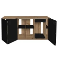 Szafka pod Akwarium Proste Elitte 200x80x90 Dąb Artisan-Czarny