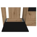 Szafka pod Akwarium Proste Elitte 200x80x90 Dąb Artisan-Czarny