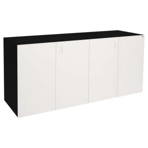 Szafka pod Akwarium Proste Elitte 200x80x90 Czarny-Biały