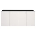 Szafka pod Akwarium Proste Elitte 200x80x90 Czarny-Biały