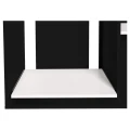 Szafka pod Akwarium Proste Elitte 200x80x90 Czarny-Biały