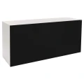Szafka pod Akwarium Proste Elitte 200x80x90 Biały-Czarny