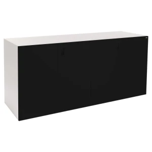Szafka pod Akwarium Proste Elitte 200x80x90 Biały-Czarny