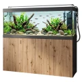 Szafka pod Akwarium Proste Elitte 200x80x90 Grafit-Dąb Artisan