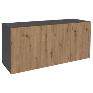 Szafka pod Akwarium Proste Elitte 200x80x90 Grafit-Dąb Artisan