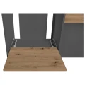 Szafka pod Akwarium Proste Elitte 200x80x90 Grafit-Dąb Artisan