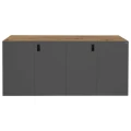Szafka pod Akwarium Proste Elitte 200x80x90 Dąb Artisan-Grafit