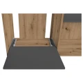 Szafka pod Akwarium Proste Elitte 200x80x90 Dąb Artisan-Grafit