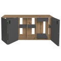 Szafka pod Akwarium Proste Elitte 200x80x90 Dąb Artisan-Grafit