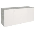 Szafka pod Akwarium Proste Elitte 200x80x90 Beton-Biały