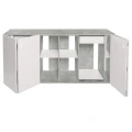 Szafka pod Akwarium Proste Elitte 200x80x90 Beton-Biały