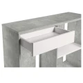 Szafka pod Akwarium Proste Elitte 200x80x90 Beton-Biały